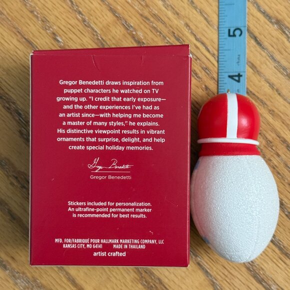 Hallmark Keepsake Ornament Football Snowman Personalize 2020 - Picture 5 of 9